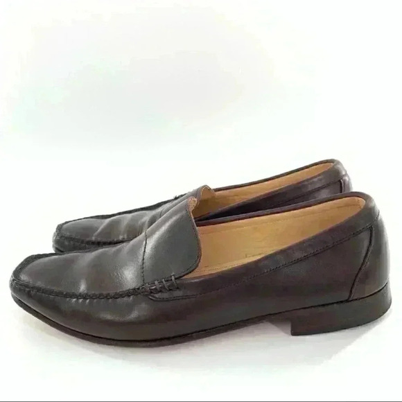 Allen Edmonds Campbell mens loafers size 9.5 D brown leather slip on - Picture 5 of 14
